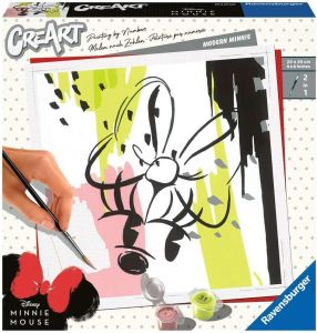 RAV201280 - CreArt DISNEY Minnie Modern with paint 20x20cm