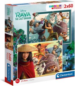 CLE21616 - Puzzle 2x60 pieces DISNEY RAYA