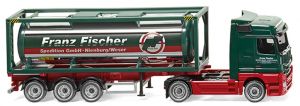 WIK053603 - MERCEDES Actros 4x2 with 3-axle trailer and 30-foot tank container FRANZ FISCHER SPEDITION