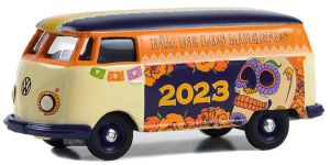 GREEN30482 - VOLKSWAGEN T2 PANEL VAN Dia de los Muertos 2023 blister carded