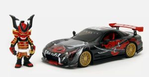 JAD35668 - MAZDA RX-7 Black 1993 with Saru Monkeys figure