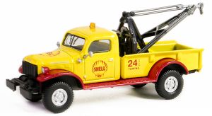 GREEN41155-A - DODGE Power Wagon Wrecker 1949 SHELL series tow truck in blister pack