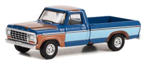 GREEN44980-E - FORD F-250 1978 Blue from the TV series YELLOWSTONE in blister pack