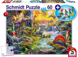 SCM56372 - 60 Piece Dinosaur puzzle with figures