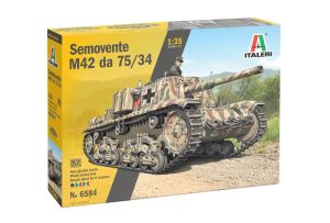 ITA6584 - Semovente M42 da 75/34 tank to be assembled and painted