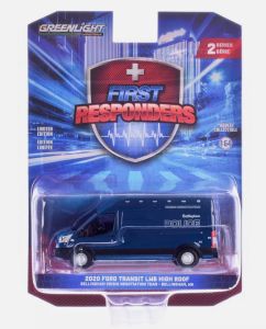 GREEN67060-D - FORD Transit LWB 2020 Police Washington from the FIRST RESPONDERS series in blister packs