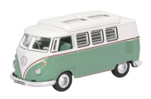 OXF76VWS002 - VOLKSWAGEN Type 1 Samba bus turquoise blue and white