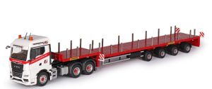 CON80194/0 - MAN TGX GM 6x4 with FAYMONVILLE TELEMAX 4-axle flatbed