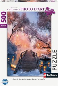 NAT872824 - 500-piece puzzle Lantern Road by Diego HERNANDEZ