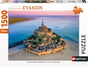 NAT878055 - 1500-piece puzzle Mont-Saint-Michel by Suzanne KREMER