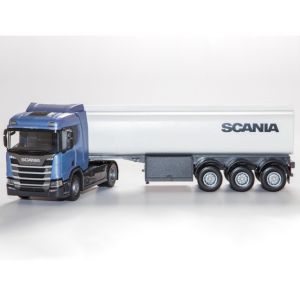 EMEK90600 - SCANIA R450 4x2 metallic blue with 3-axle tank trailer