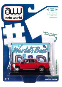 AMMAWAC017-C - FORD F-150 2018 Red WOLRD'S BEST DAD in blister pack