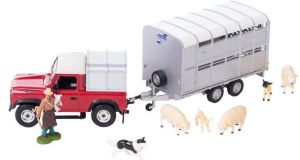 BRI43138A1 - LAND ROVER with animal trailer and character