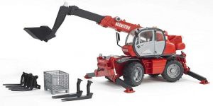 BRU2129 - Telescopic MANITOU MRT 2150 with accessories BRUDER toys