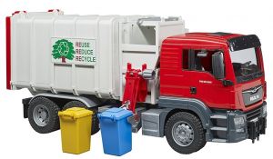 BRU3761 - MAN TGS garbage truck with2 containers