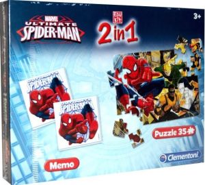 CLE13331 - Memo Game + Puzzle 35 Pieces SPIDERMAN