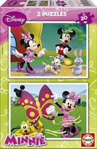 EDU15135 - 2 puzzles 20 pieces DISNEY- Minnie