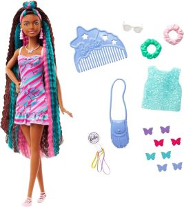 MATHCM91 - Barbie Totally Hair - Fantasy hair with accessories and butterflies