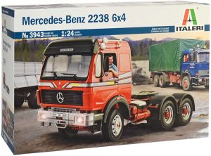 ITA3943 - MERCEDES BENZ 2238 6x4 model to assemble and paint glue and paint not included