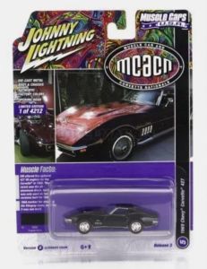 JLMC031B-E - CHEVROLET Corvette 427 1969 Black from the MUSCLE CARS 2022 series in blister pack