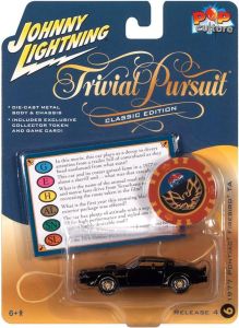 JLPC009-F - PONTIAC Firebird TA 1977 Black - TRIVIAL PURSUIT - from the POP CULTURE 2022 series, blister-packed