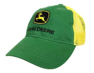 JSH370GT - JOHN DEERE green child cap with mesh back