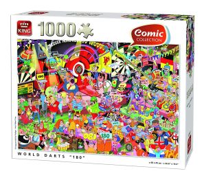 KING05547 - 1000 Piece Jigsaw Puzzle World 180 Darts