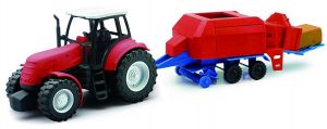 NEW05685A - Tractor red and big baller