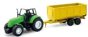 NEW05685C - Tractor green with trailer yellow