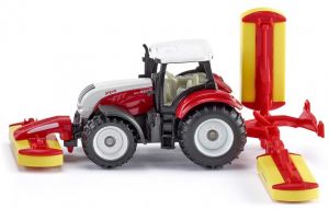 SIK1672 - STEYR 6230 CVT with front and rear mower POTTINGER