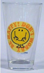 TRP3291 - Set of 6 Mr. Happy glasses - 8 x 13 x 8 cm