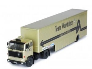 IXOTTR023 - VOLVO F89 4x2 with low bed trailer 1 Axle Team WARSTEINER