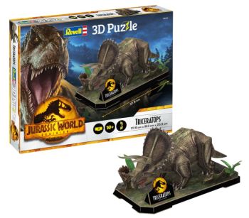 REV00242 - 3D Jigsaw Puzzle 50 pieces Triceratops Jurassic World