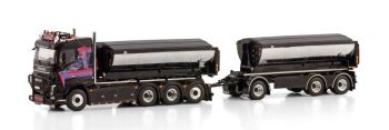 WSI01-4091 - VOLVO FH4 Sleeper Cab 8x4 tipper and trailer - HAUGEN