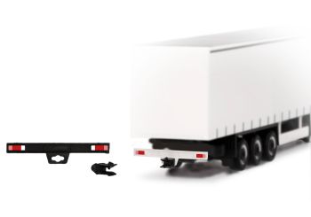 HER054515 - Trailer bumper with hitch - 2 white and 2 black