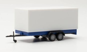 HER055437 - Tandem trailer blue and white