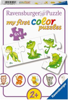 RAV03006 - My first puzzles - 6 Puzzles 4 pieces - Favorite baby animals