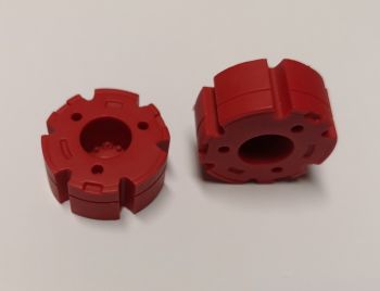 ART04417 - 2 red wheel weights 30mm