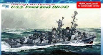 DRA1045 - Destroyer USS Frank Knox DD-742 Gearing Class to be assembled and painted