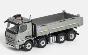 NZG1066/55 - MERCEDES-BENZ Arocs 8x4 tipper MEILLER Silver Grey metallic