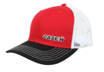 CNH11402 - CASE IH red and black cap with white mesh back