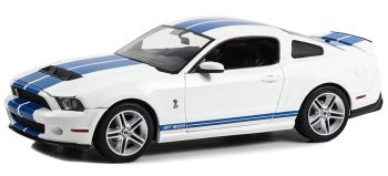 GREEN13674 - 2011 FORD Mustang GT500 White with blue stripes