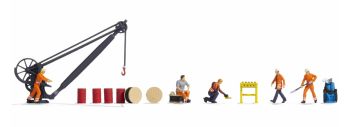 NOC16270 - Thematic Figurines - Rail depot - 5 workers with accessories