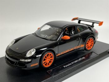 WEL18015NOIR - PORSCHE GT3 rs 2007 Black with Orange wheels