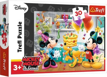 TRF18211 - 30 piece puzzle DISNEY - Mickey's birthday cake