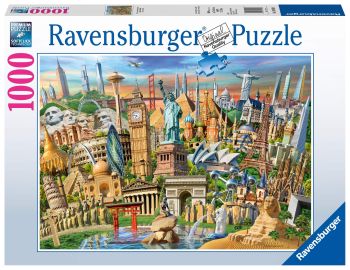 RAV198900 - 1000 Piece Puzzle World landmarks