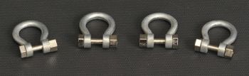 YCC637 - Batch of 4 Gray Shackles 300 Tons