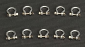 YCC636 - Lot of 8 Shackles 200 Gray Tons