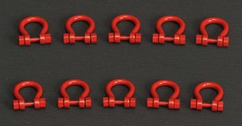 YCC636-1 - Set of 8 Shackles 200 Tons Red