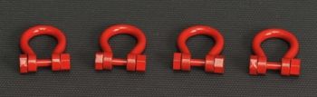 YCC637-1 - Set of 4 Shackles 300 Tons Red